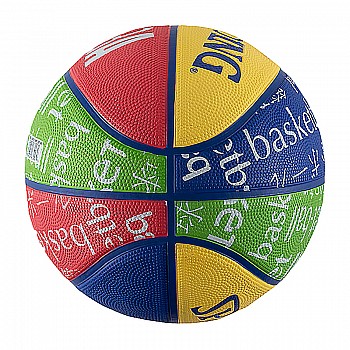 М'яч Spalding NBA JUNIOR OUTDOOR Унісекс р.5 Помаранчевий - фото 2