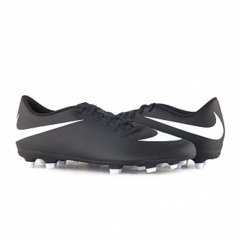 Бутси Nike BRAVATA II FG Унісекс р.47.5 Білий/Чорний