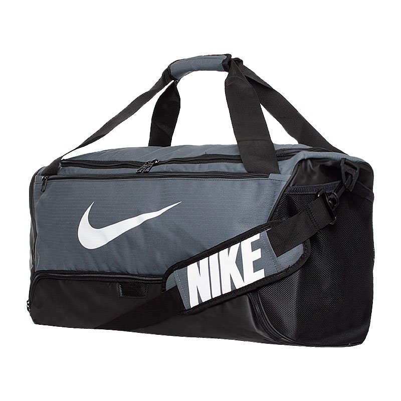 Сумка Nike NK BRSLA M DUFF - 9.0 (60L) Унісекс р.MISC Чорний/Сірий