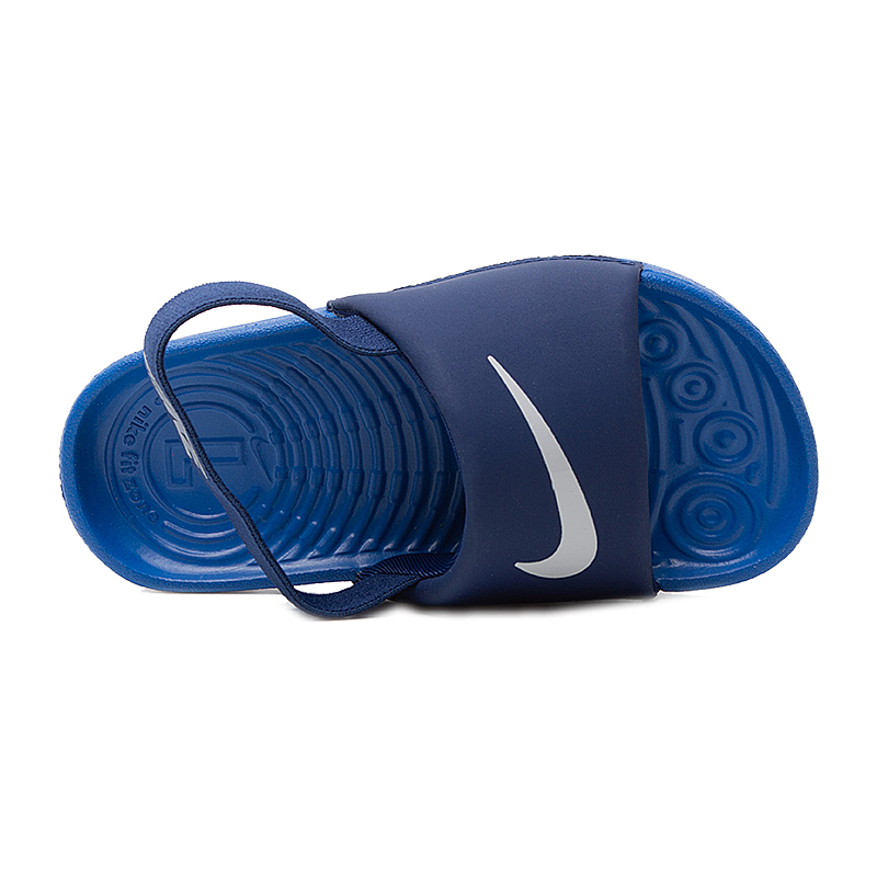 Тапочки Nike CHINELO KAWA SLIDE BT Хлопці (3-8) р.21 Білий/Синій