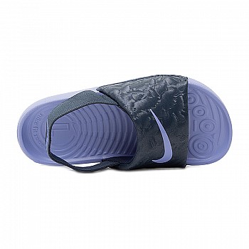 Тапочки Nike CHINELO KAWA SLIDE BT Хлопці (3-8) р.22 Чорний/Фіолетовий - фото 2