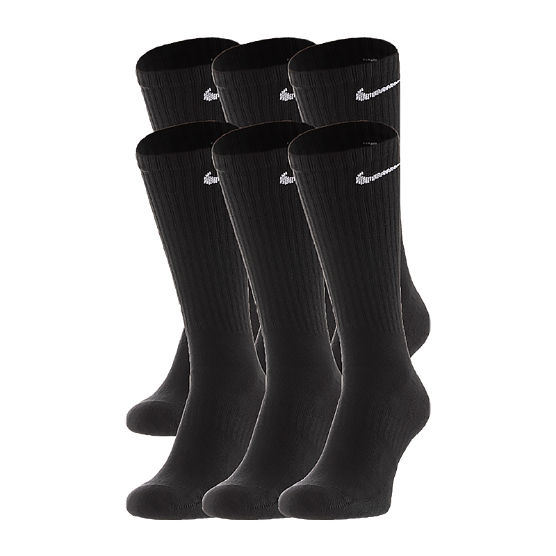 Шкарпетки Nike U NK EVERYDAY CUSH CREW 6PR-BD Чоловіча р.34-38 Чорний