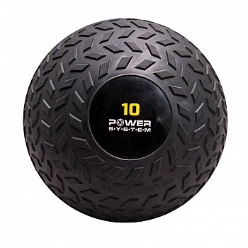 Мяч SlamBall для кросфита и фитнеса Power System PS-4116 10кг рифленый