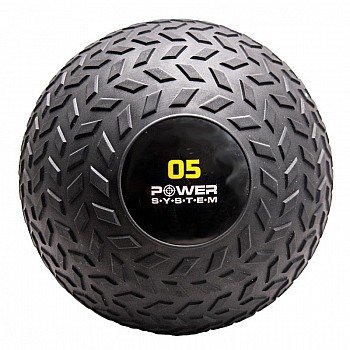 Мяч SlamBall для кросфита и фитнеса Power System PS-4115 5кг рифленый