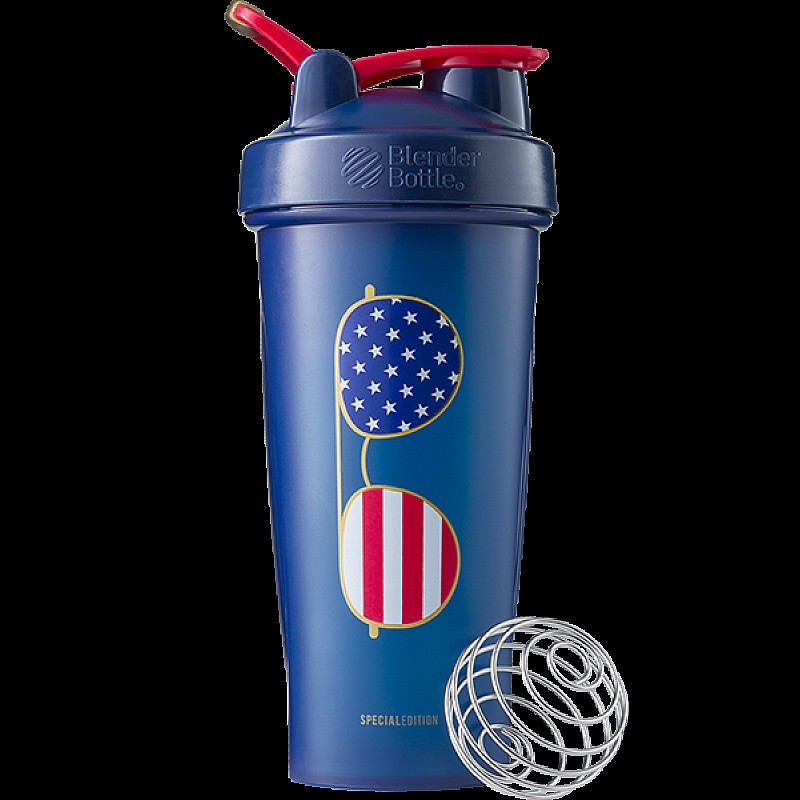 Спортивный шейкер BlenderBottle Classic Loop 820ml Special Edition Freedom Blue (ORIGINAL) фото товара