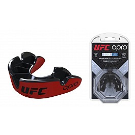 Капа OPRO Junior Silver UFC Hologram Red/Black