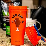 Спортивный шейкер BlenderBottle Classic Loop 820ml Special Edition Leg Day Orange (ORIGINAL) фото товара