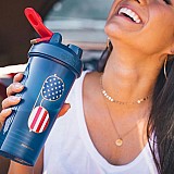 Спортивный шейкер BlenderBottle Classic Loop 820ml Special Edition Freedom Blue (ORIGINAL) фото товара