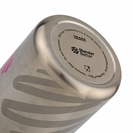 Спортивная бутылка-шейкер BlenderBottle SportMixer Stainless Steel Teal 820мл (из нержавеющей пищевой cтали)