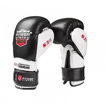 Боксерские перчатки PowerSystem PS 5001 Black 10 унций