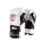 Боксерские перчатки PowerSystem PS 5001 White 12 унций фото товара