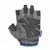 Перчатки для фитнеса и тяжелой атлетики Power System Cute Power PS-2560 женские Blue XL фото товару