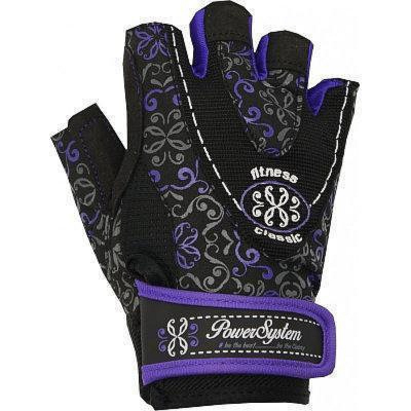 Перчатки для фитнеса и тяжелой атлетики Power System Classy Женские PS-2910 M Black/Purple фото товару