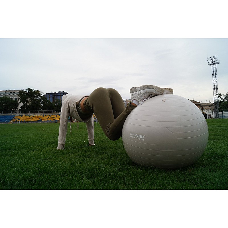 Мяч для фитнеса и гимнастики POWER SYSTEM PS-4012 65 cm Grey фото товара