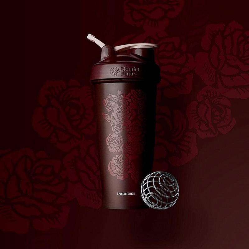 Шейкер спортивный BlenderBottle Classic Loop 28oz/820ml Spec Edition Amour Roses (ORIGINAL) фото товара