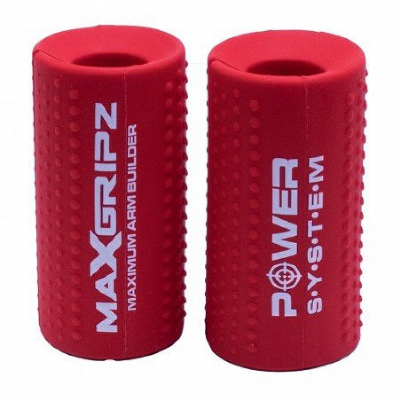 Расширители грифа Power System Max Gripz PS-4057 XL 12*5 см Red (расширитель хвата) 2шт. фото товара