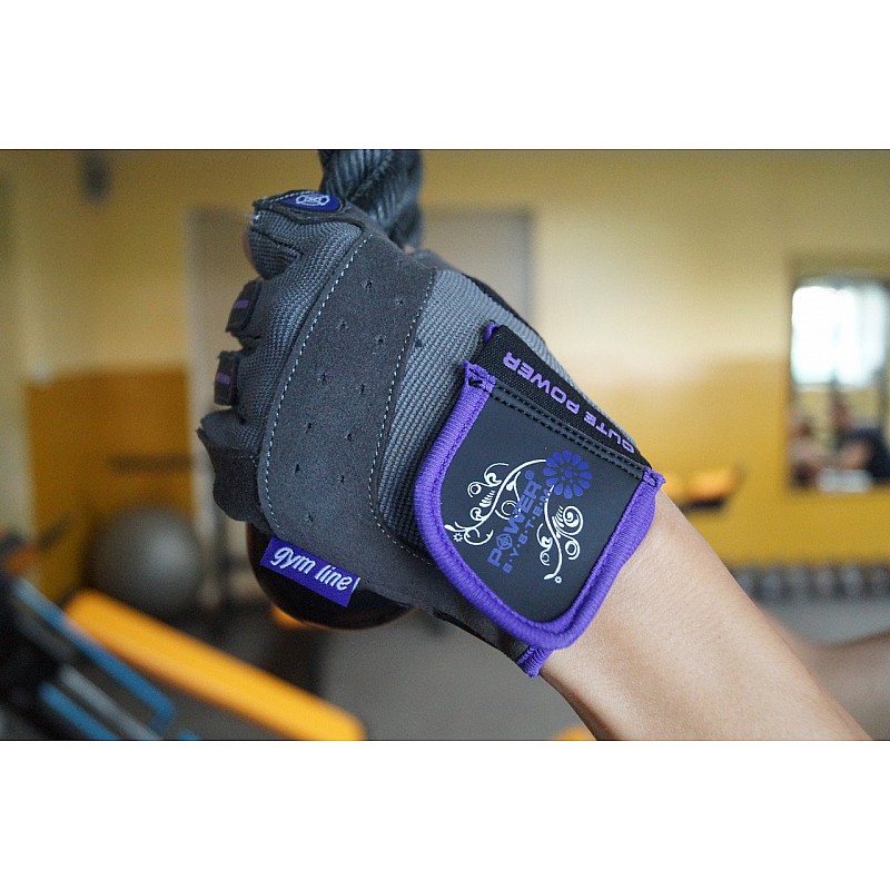 Перчатки для фитнеса и тяжелой атлетики Power System Cute Power PS-2560 женские M Purple фото товару