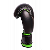 Боксерські рукавиці PowerPlay 3004 JR Чорно-Зелені 6 унцій фото товару