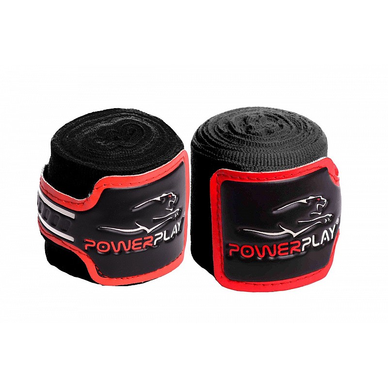 Бинты для бокса PowerPlay 3046 Черные (4м) фото товара