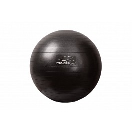 М'яч для фітнесу PowerPlay 4001 65см Чорний + насос