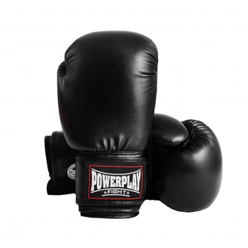 Боксерські рукавиці PowerPlay 3004 Чорні 14 унцій