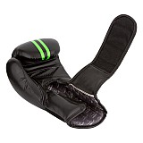 Боксерські рукавиці PowerPlay 3016 Чорно-Зелені 16 унцій фото товара