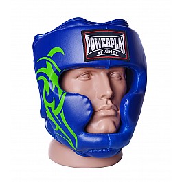 Боксерський шолом тренувальний PowerPlay 3043 Синій XL