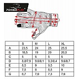 Рукавички для бігу PowerPlay 6607 Чорно-Червоні XL фото товару