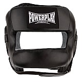 Боксерський шолом тренувальний PowerPlay 3067 з бампером PU + Amara Чорний M фото товара