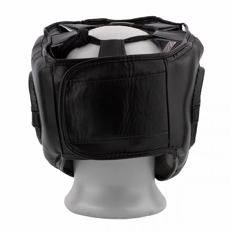 Боксерський шолом тренувальний PowerPlay 3067 з бампером PU + Amara Чорний XL фото товара