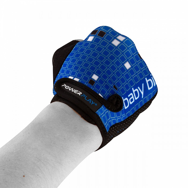 Велорукавички PowerPlay 5451 Синьо-білі M фото товара