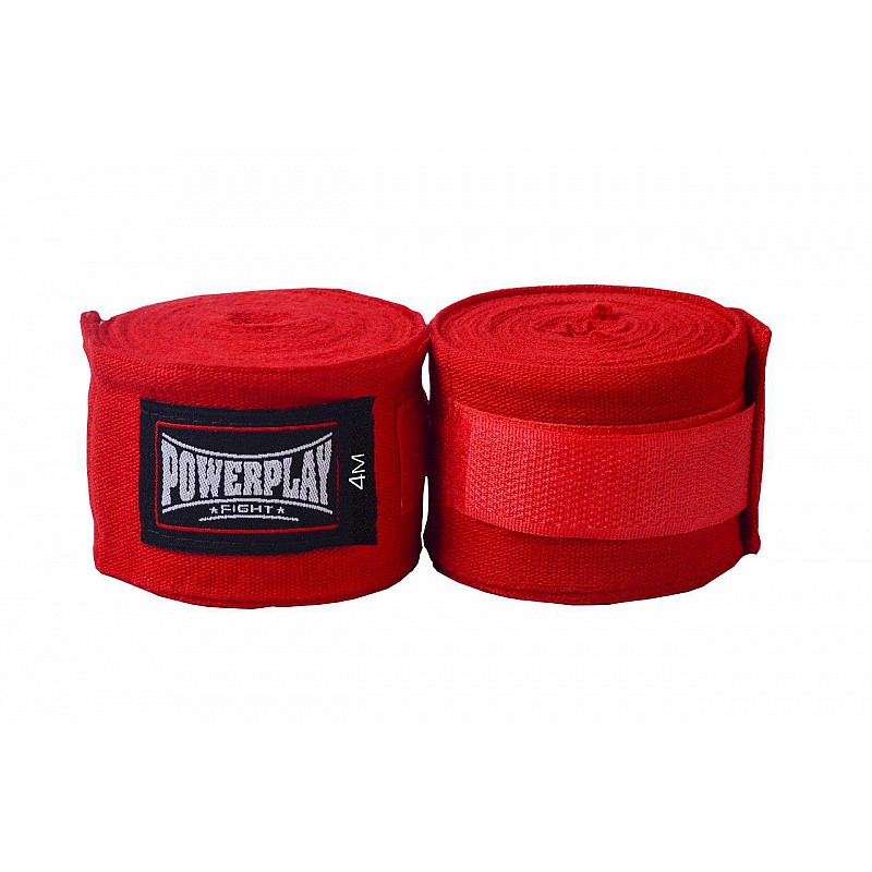 Бинты для бокса PowerPlay 3047 Красные (4м) фото товара