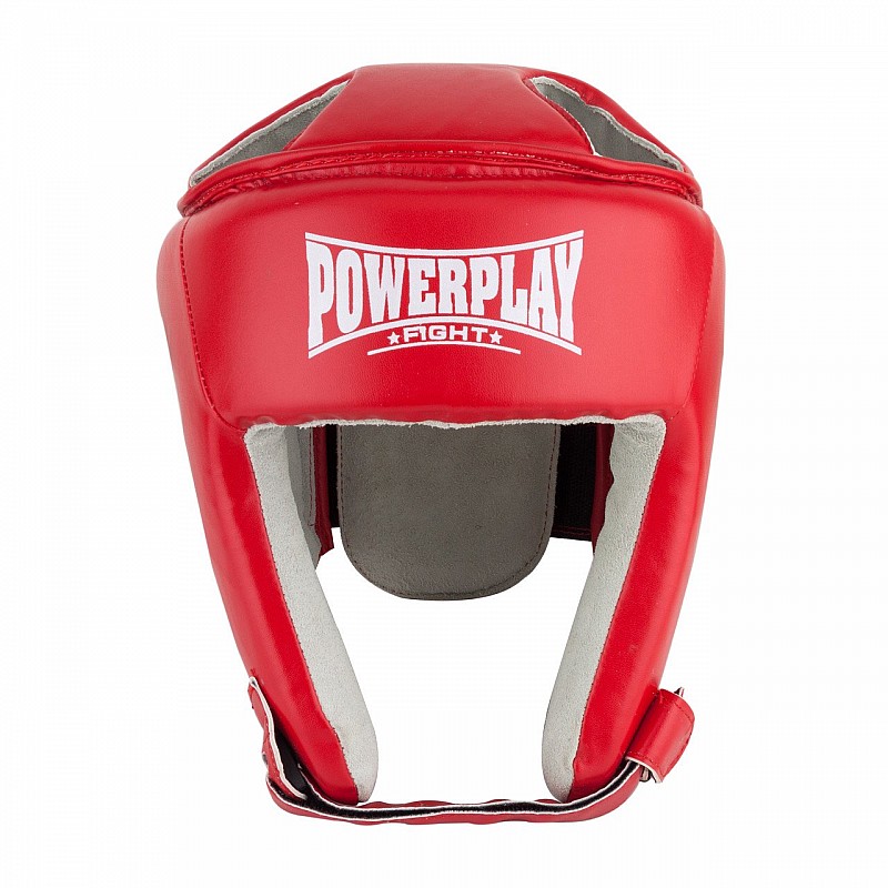 Боксерський шолом турнірний PowerPlay 3084 червоний M фото товару