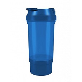 Шейкер спортивний Shaker 360 500ml з контейнером Blue