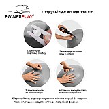 Мяч-масажер для фітнесу PowerPlay 4002 65см Зелений + насос фото товара