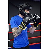 Боксерський шолом тренувальний PowerPlay 3067 з бампером PU + Amara Чорний M фото товара