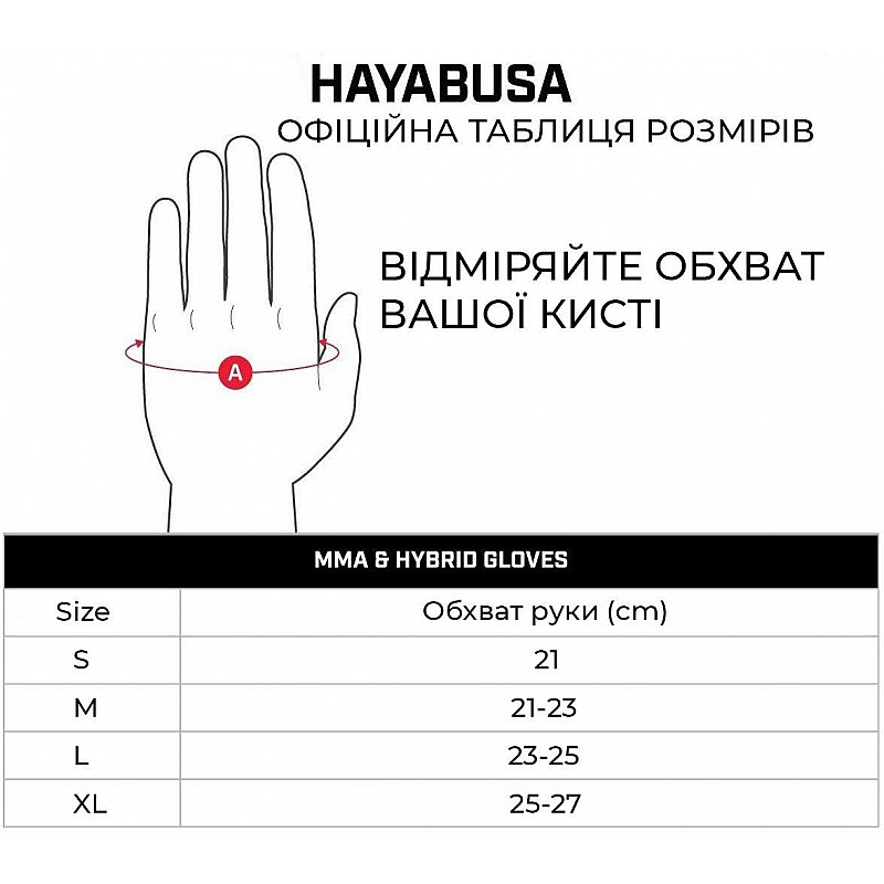 Рукавички для MMA Hayabusa T3  - Чорні M 4oz (Original) фото товару
