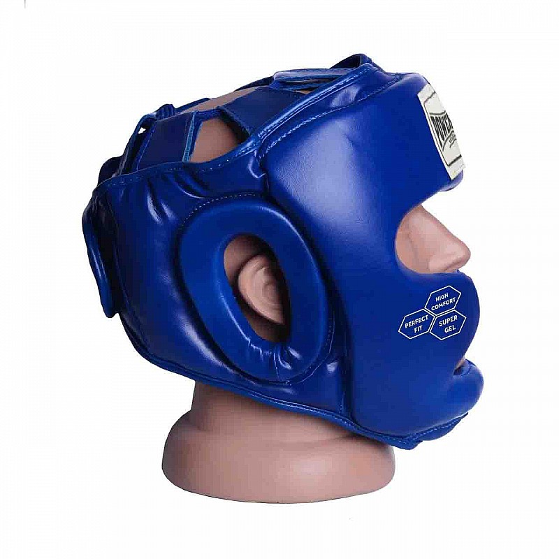 Боксерський шолом тренувальний PowerPlay 3043 Синій XS фото товара