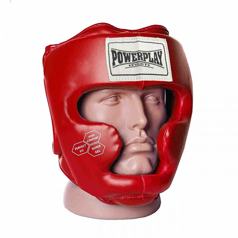 Боксерський шолом тренувальний PowerPlay 3043 Червоний XS фото товара