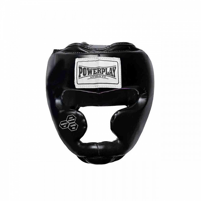 Боксерський шолом тренувальний PowerPlay 3043 Чорний M фото товара