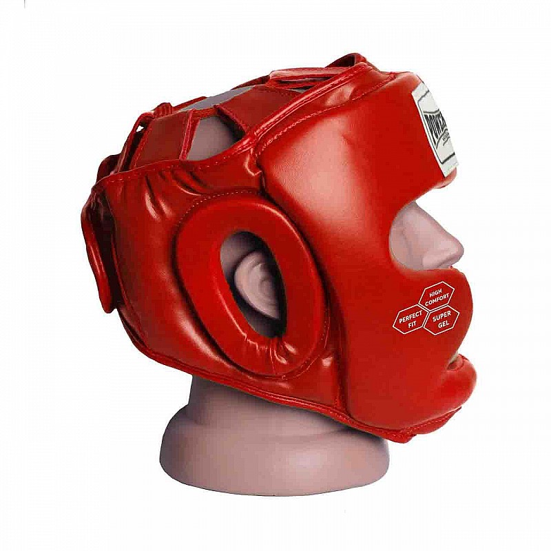 Боксерський шолом тренувальний PowerPlay 3043 Червоний M фото товара