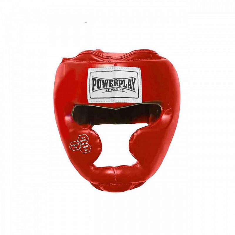 Боксерський шолом тренувальний PowerPlay 3043 Червоний M фото товара