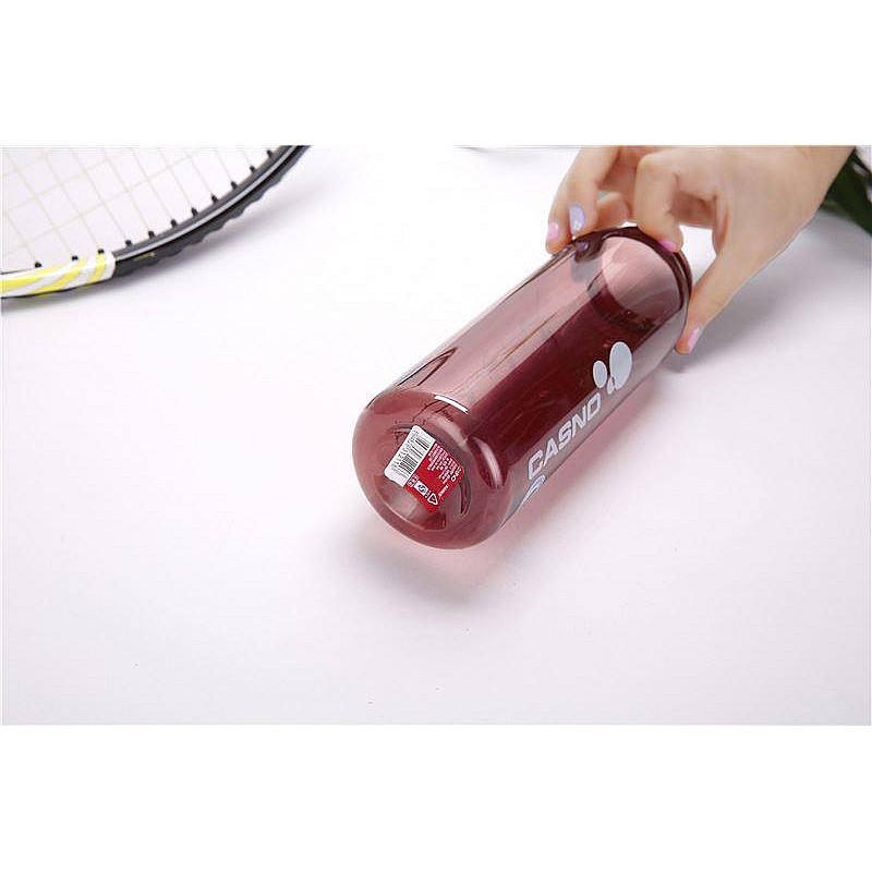 Пляшка для води CASNO 600 мл KXN-1211 Червона з соломинкою фото товара