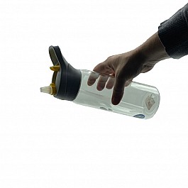 Пляшка для води CASNO 750 мл KXN-1207 Сіра з соломинкою