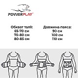 Пояс-корсет для схуднення  PowerPlay 4305 Чорно-сірий 100*24 см фото товара