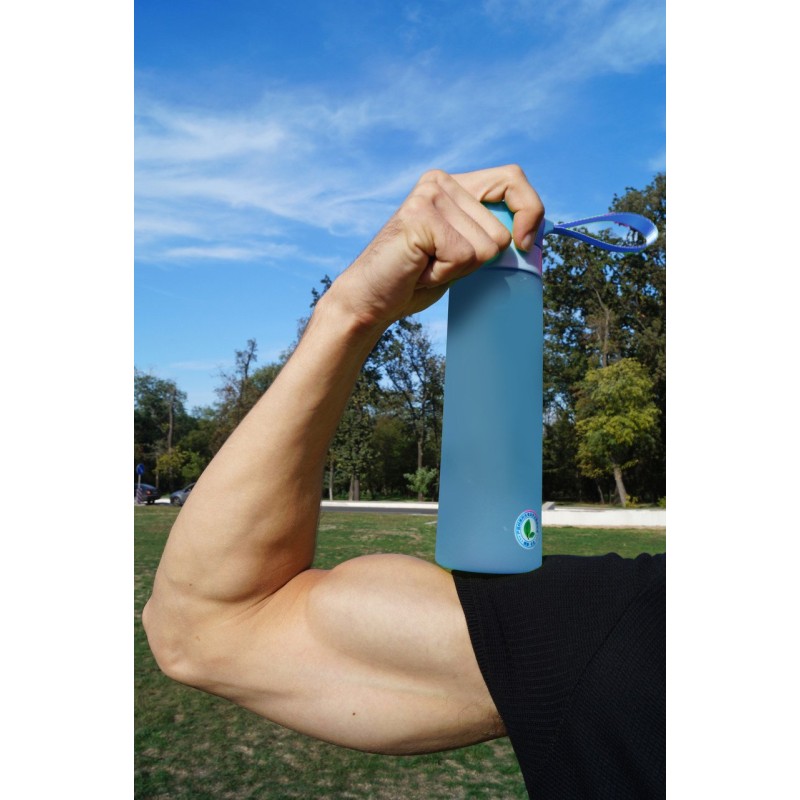 Пляшка для води CASNO 700 мл KXN-1156 Блакитна фото товару