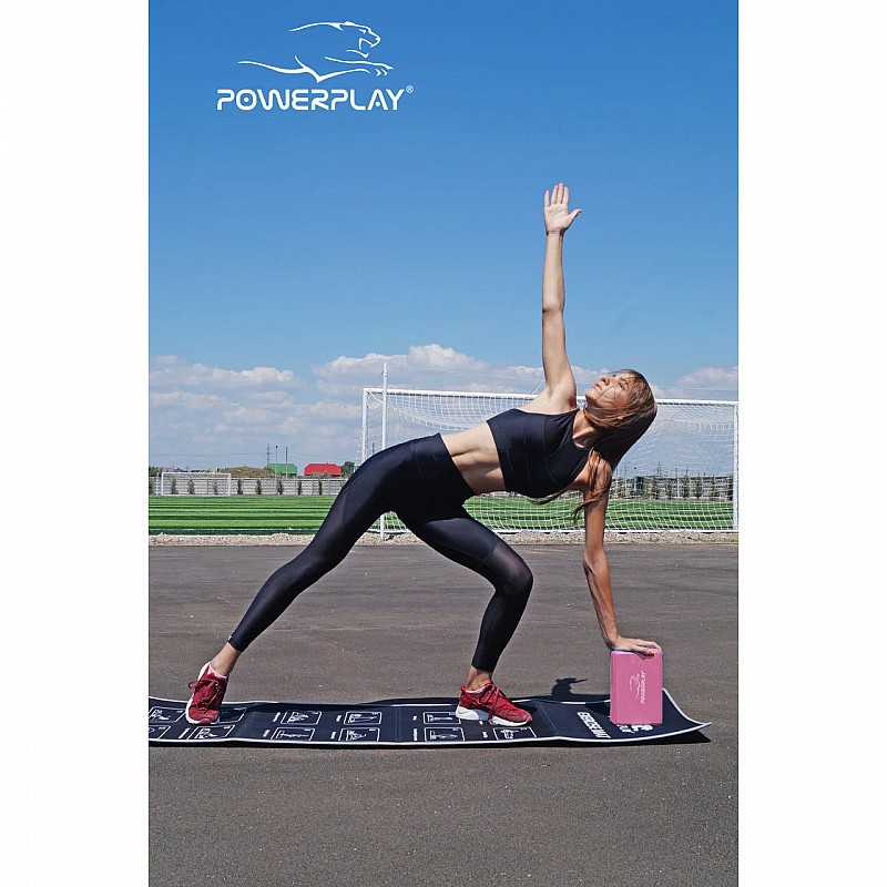 Блок для йоги PowerPlay 4006 Yoga Brick Розовый фото товара