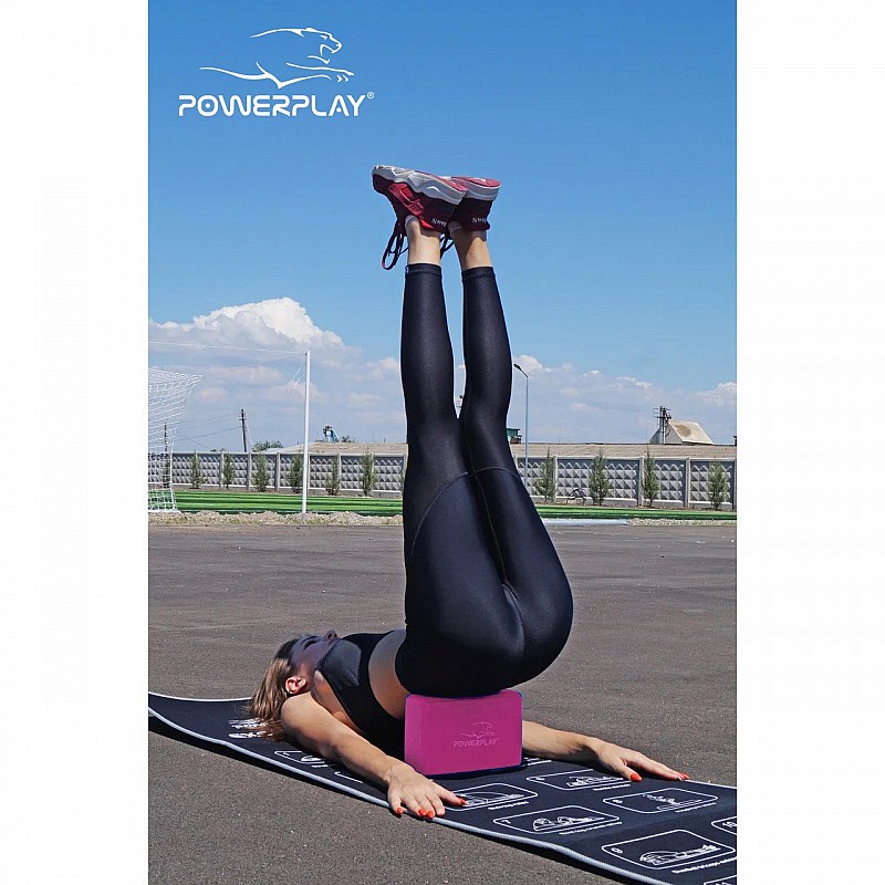 Блок для йоги PowerPlay 4006 Yoga Brick Розовый фото товара