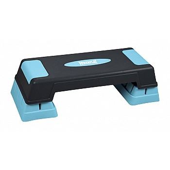 Cтеп-платформа PowerPlay 4329 (3 рівні 12-17-22 см) Чорно-блакитна