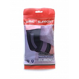 Фиксатор локтя LiveUp ELBOW SUPPORT чорно-сірий